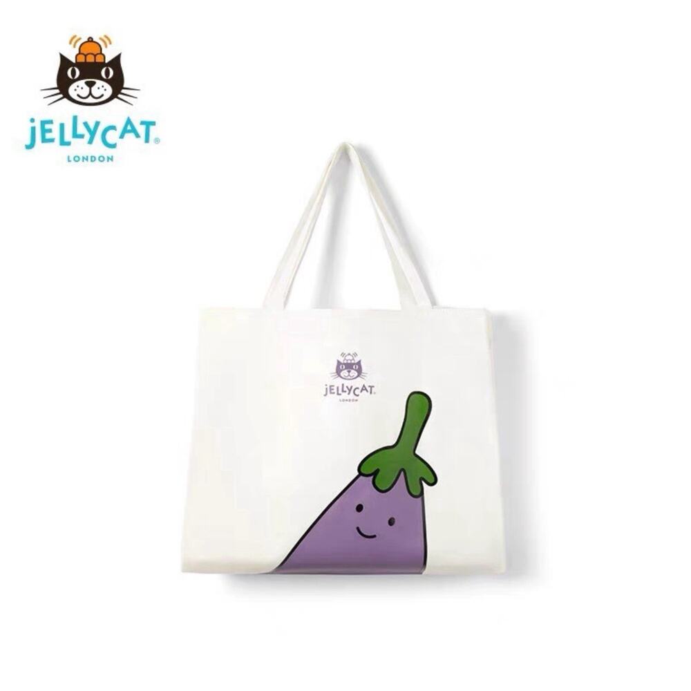 NWT jellycat official vivacious eggplant Tote bag LIMITED EDITION VHTF